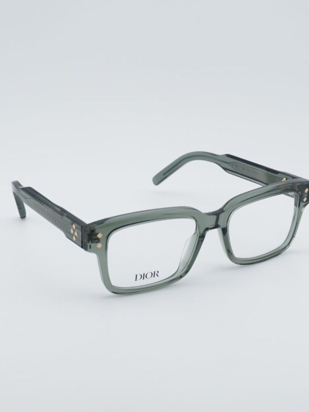 Dior CD DIAMONDO S8I 5500 Rectangle Men Eyeglasses 53mm - Green - Picture 10 of 10